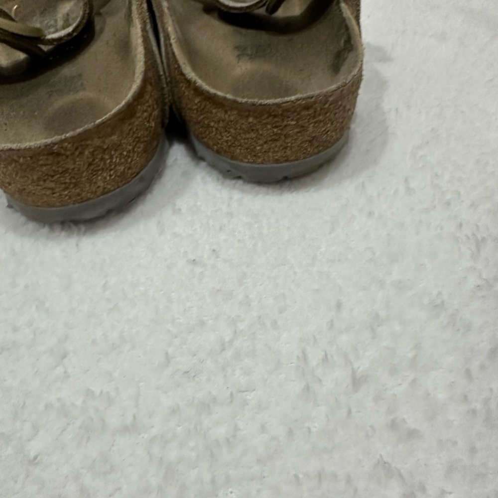 Birkenstock Gizeh Sandals Washed Metallic Silver - Picture 6 of 7